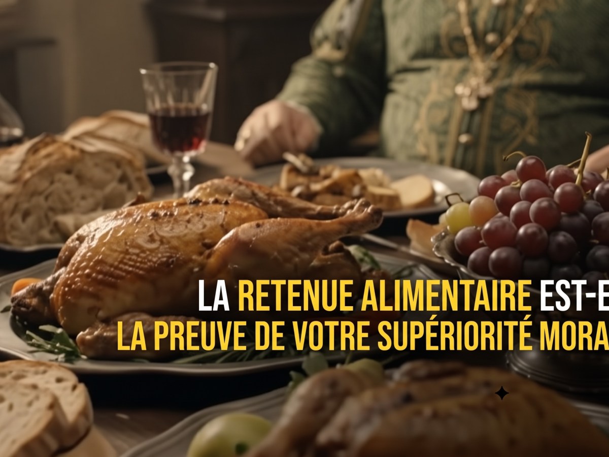 Retenue alimentaire et supériorité&nbsp;morale